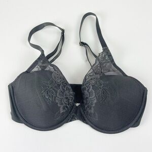 NEW Natori Bra 32DD Gray Lace Underwire Full Figure Convertible Contour NWOT